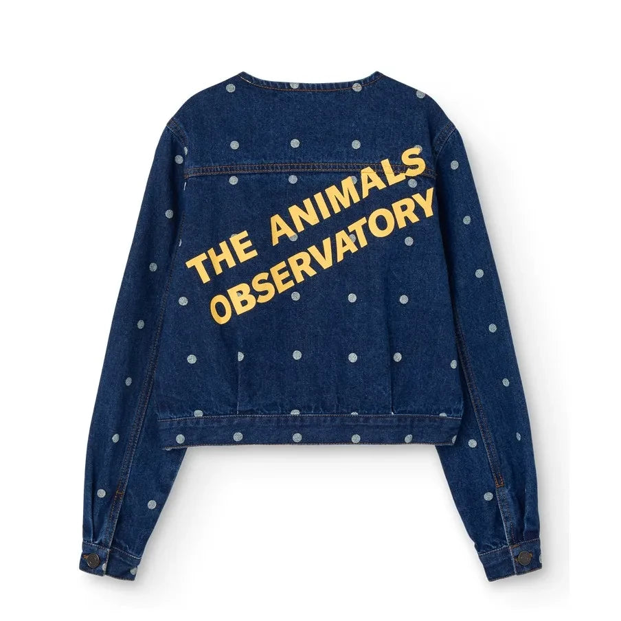 The Animals Observatory - स्विफ्ट पॉइस डेनिम जैकेट | गहरा नीला