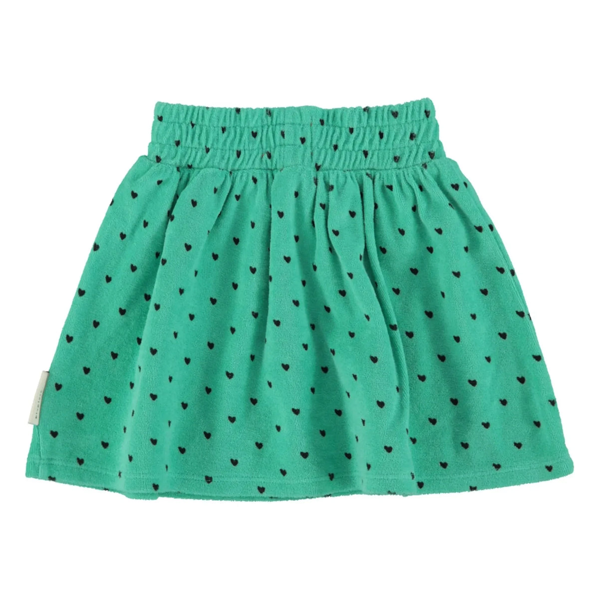 Piupiuchick - ऑर्गेनिक कॉटन टॉवल हार्ट स्कर्ट | हरा
