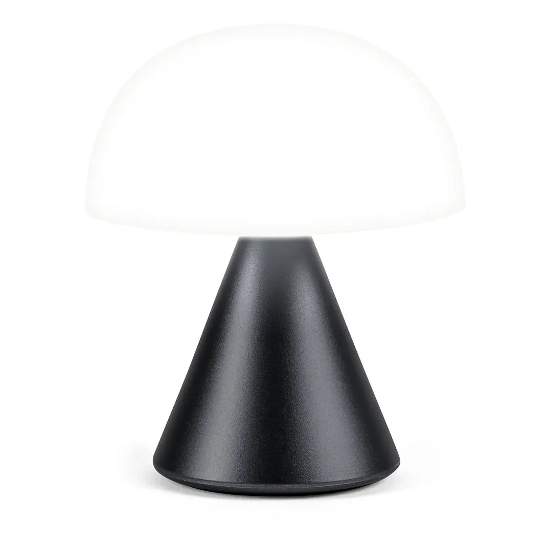 Lexon - Mina Mini LED टेबल लैम्प | स्टील ग्रे