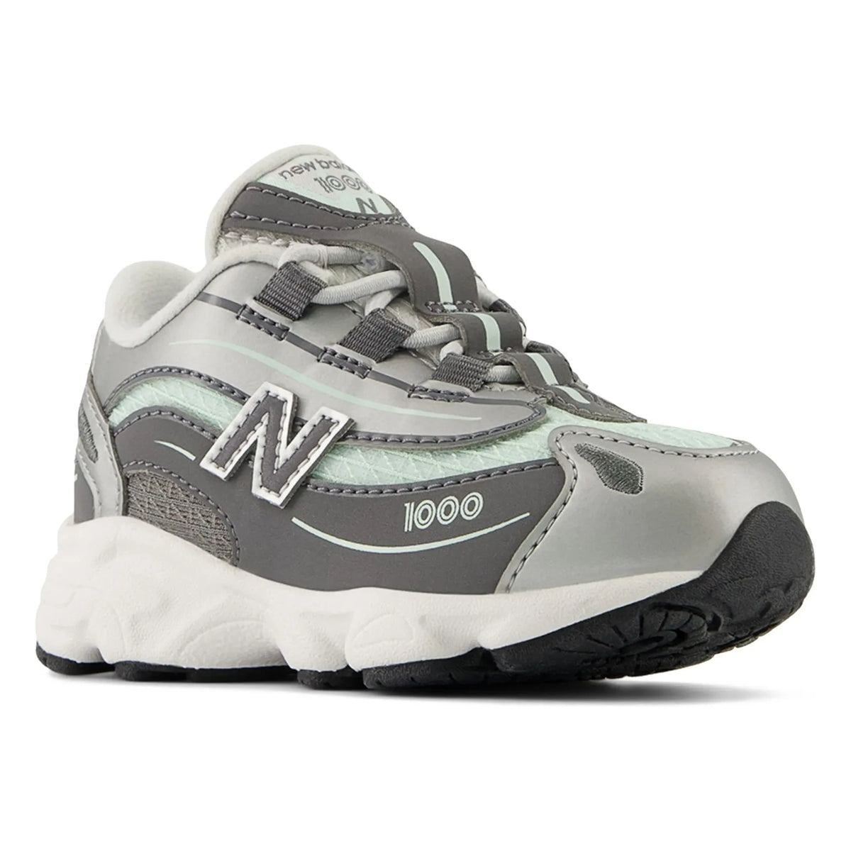 New Balance - इलास्टिक लेस स्नीकर्स 1000 | फ़िरोज़ी