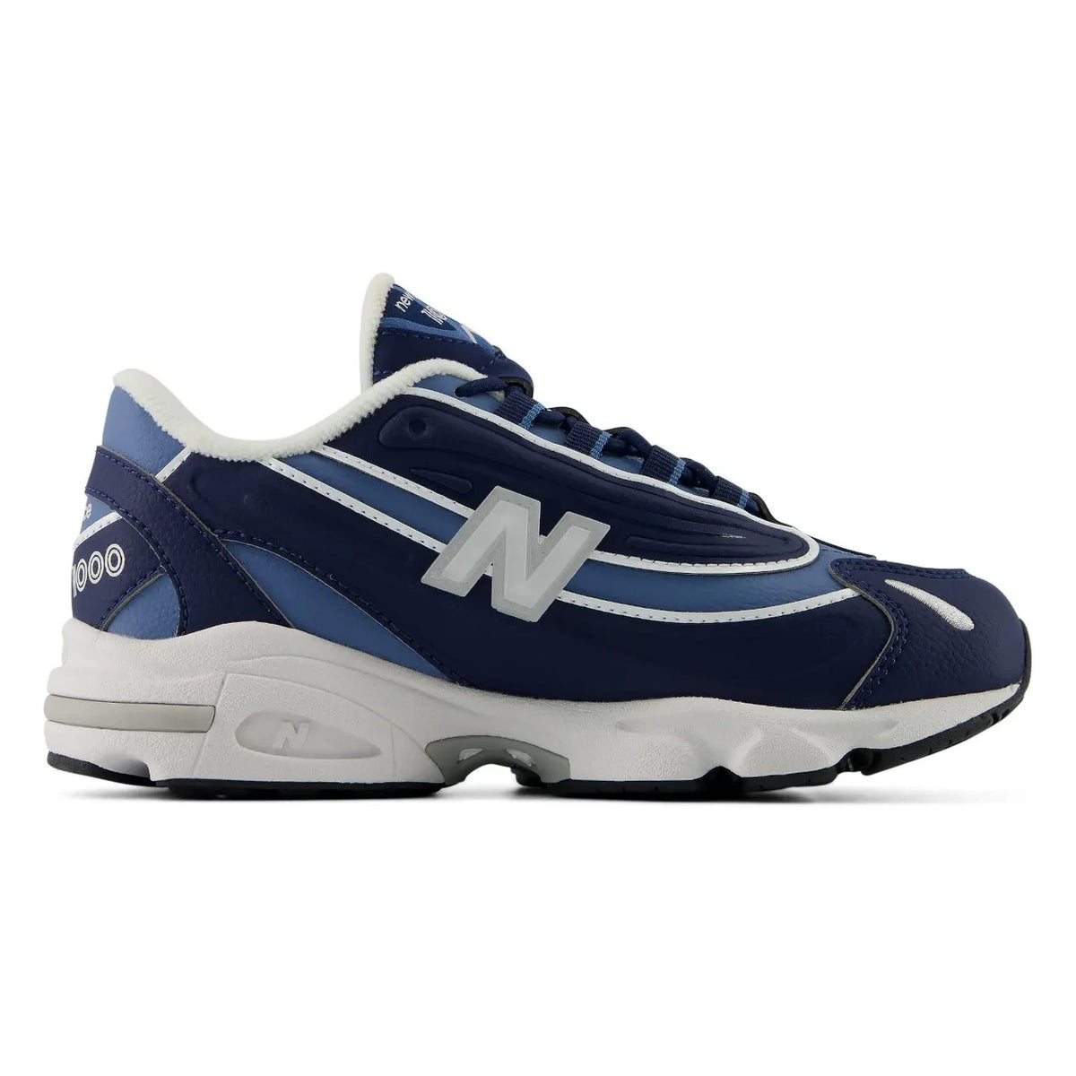 New Balance - इलास्टिक लेस वाला स्नीकर 1000 | नेवी ब्लू