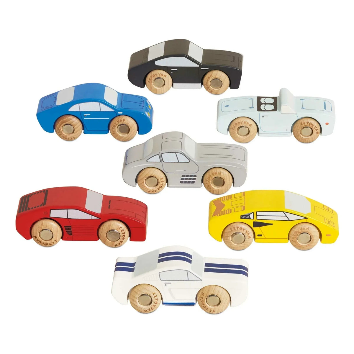 Le Toy Van - 7 स्पोर्ट्स कारों का सेट