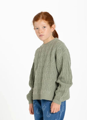 Hundred Pieces - Lacy Merino Yün Kazak | Water Green