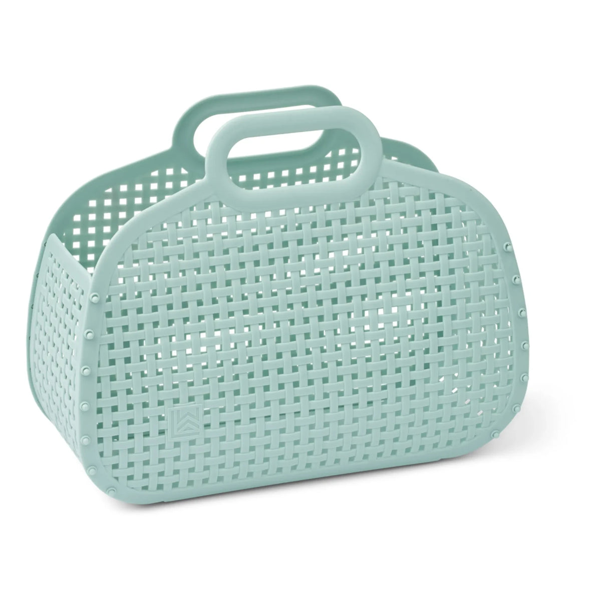 Liewood - Adeline रीसायकल किया हुआ फाइबर बास्केट | नीला हरा