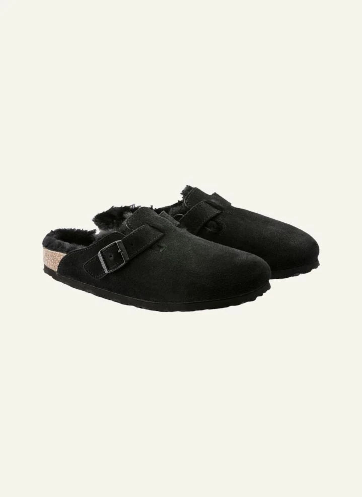 BIRKENSTOCK - Boston Shearling Clogs - Yetişkin Koleksiyonu | Siyah