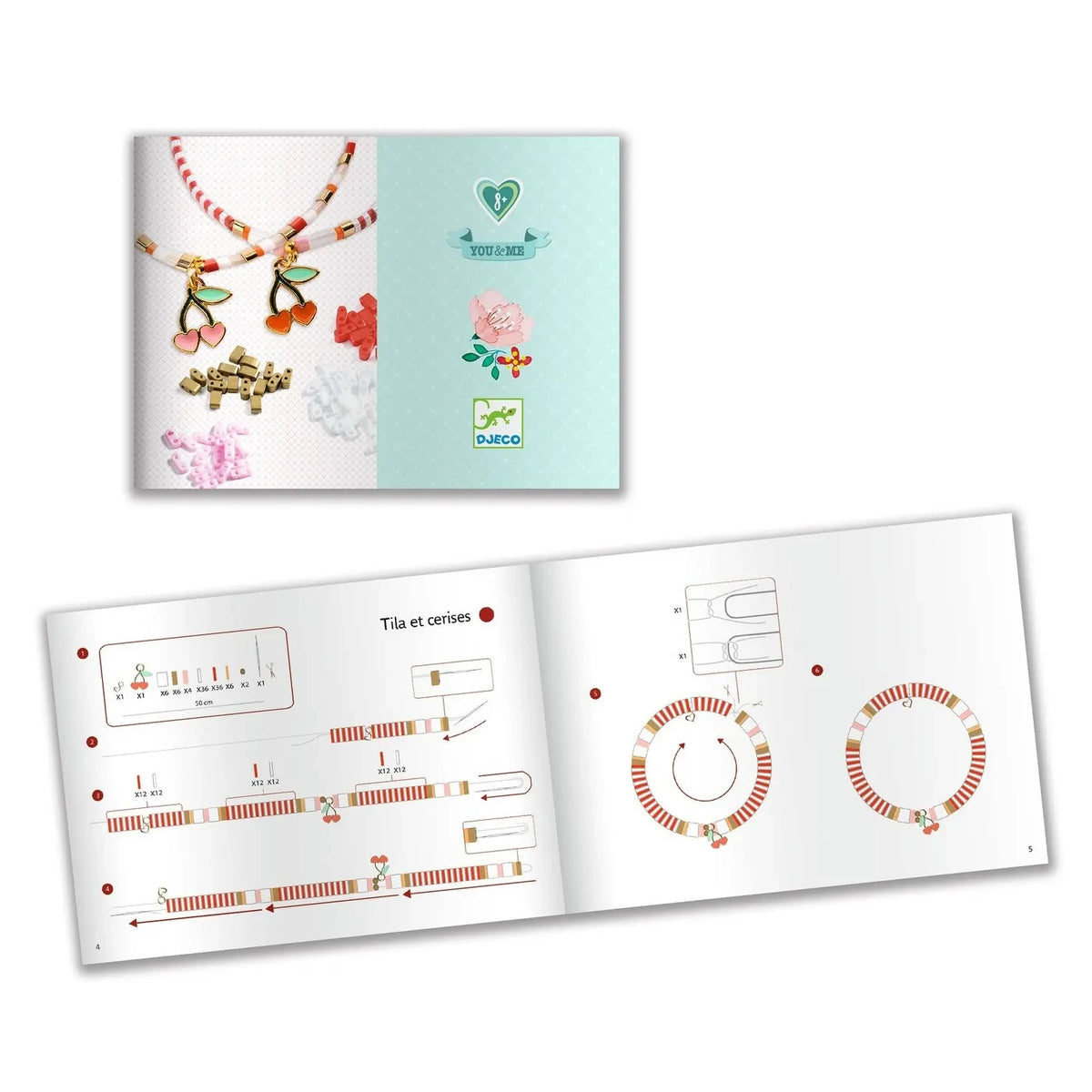 Djeco - DIY Kit - Tila & Cherry Bileklikler