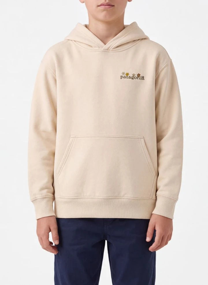 Patagonia - Logo Kapüşonlu Sweatshirt | Natural