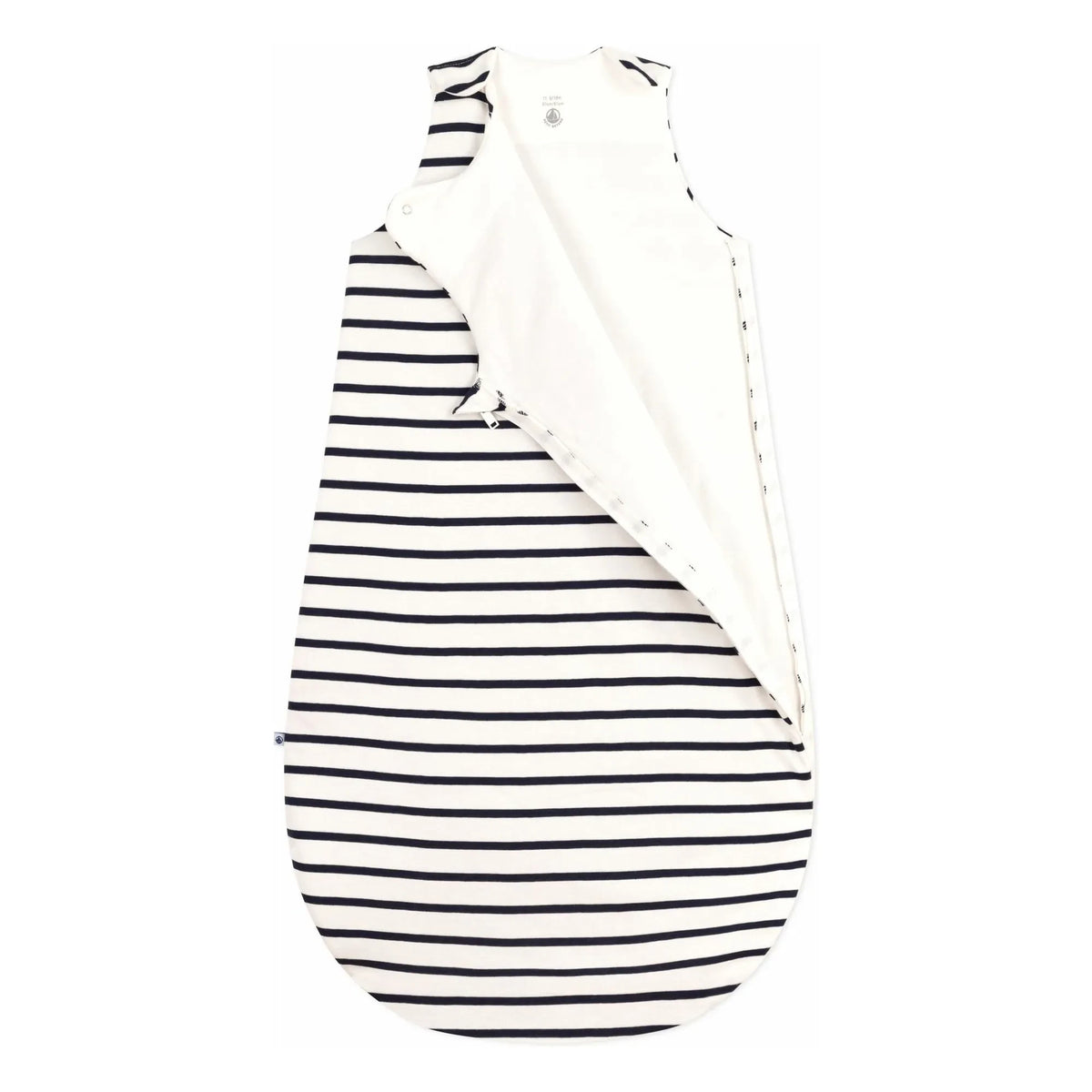Petit Bateau - Je T'aime कॉटन फाइबर पैडेड स्लीपिंग बैग | सफ़ेद