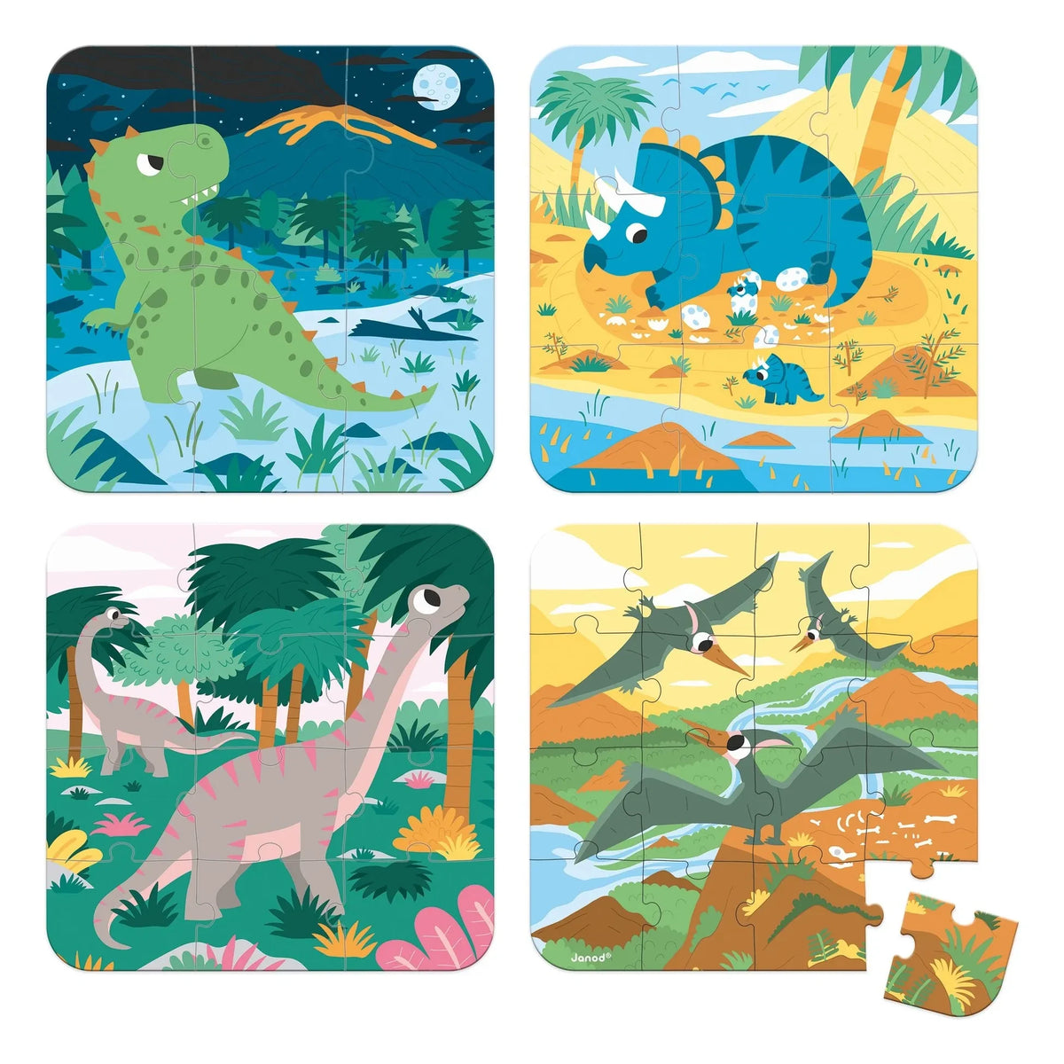 Janod - डायनासोरों के विकासवादी पहेली - 4 पहेलियाँ
