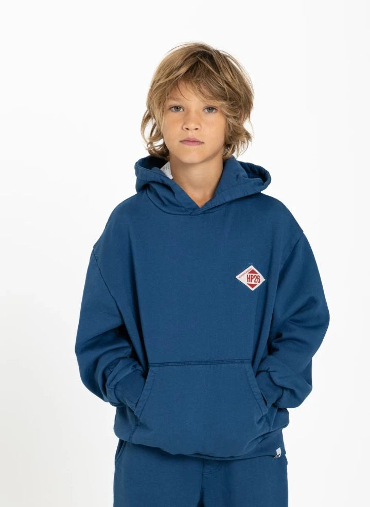 Hundred Pieces - Pat Freedom Organik Pamuklu Sweatshirt | Gri mavi