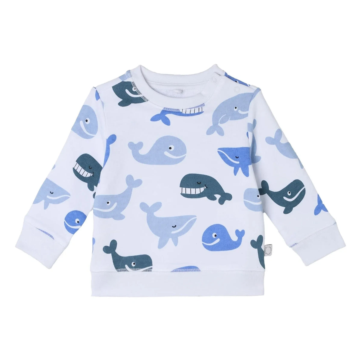 Stella McCartney Kids - व्हेल स्वेटशर्ट | सफ़ेद