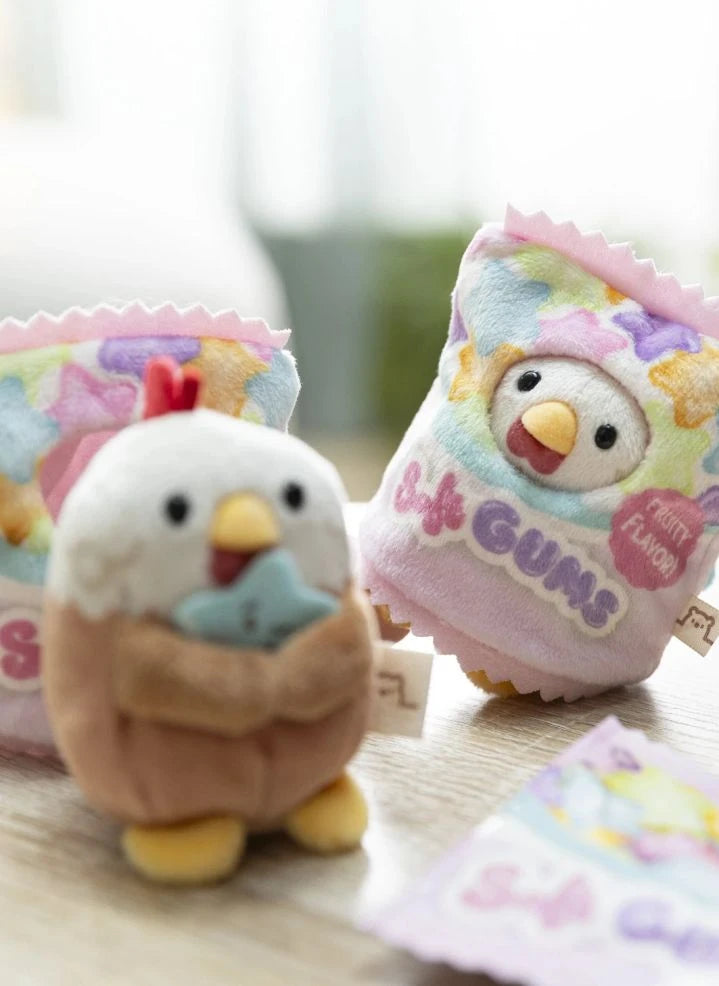 Nici - Kendi Şeker Kostümü İçindeki Keko Horoz Peluş Oyuncak | Beyaz