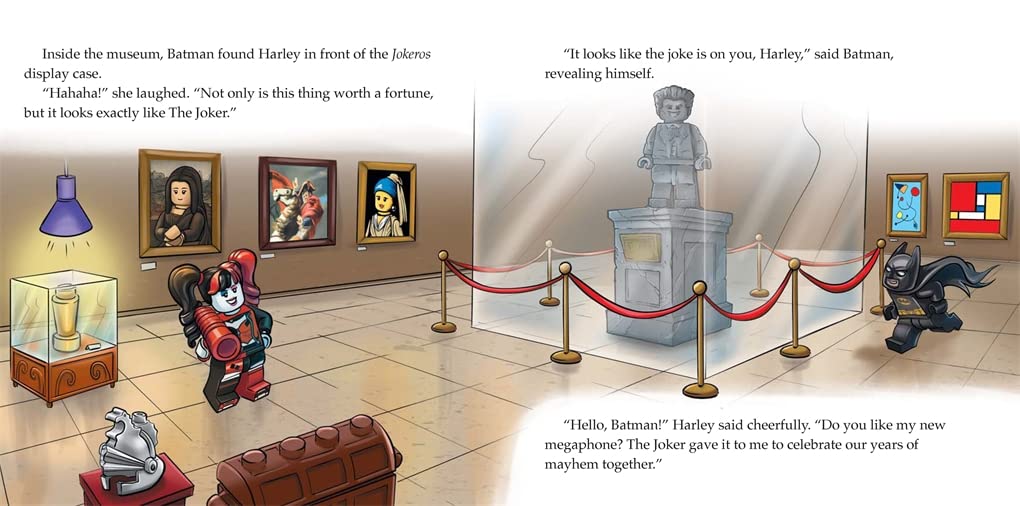 बस्टर पुस्तकें - LEGO® DC सुपर नायक™: बैटमैन बनाम हार्ले क्विन आकृति खिलौना सहित अंग्रेज़ी गतिविधि और कहानी पुस्तक