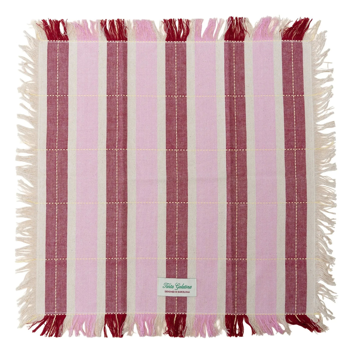 Tarta Gelatina - Organik pamuklu peçeteler - 2'li set | Pembe
