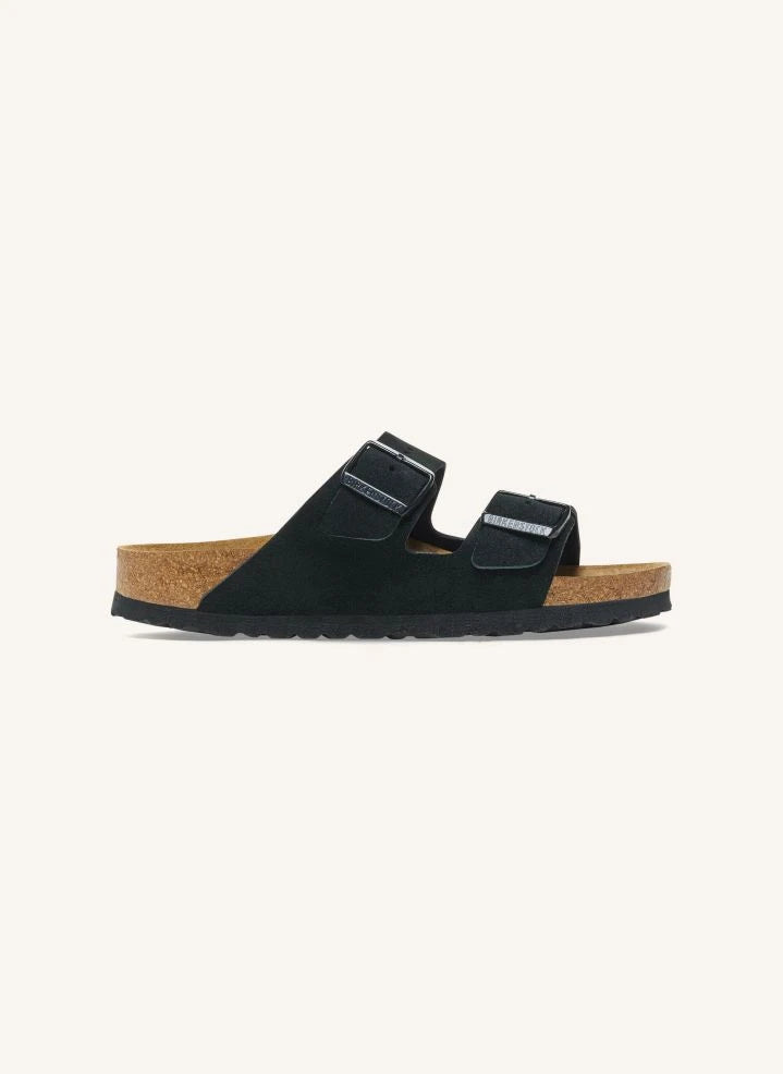 BIRKENSTOCK - Arizona SFB Süet Sandalet | Siyah