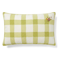 Editions Aimable - Hubert चेक तकिया | हरा