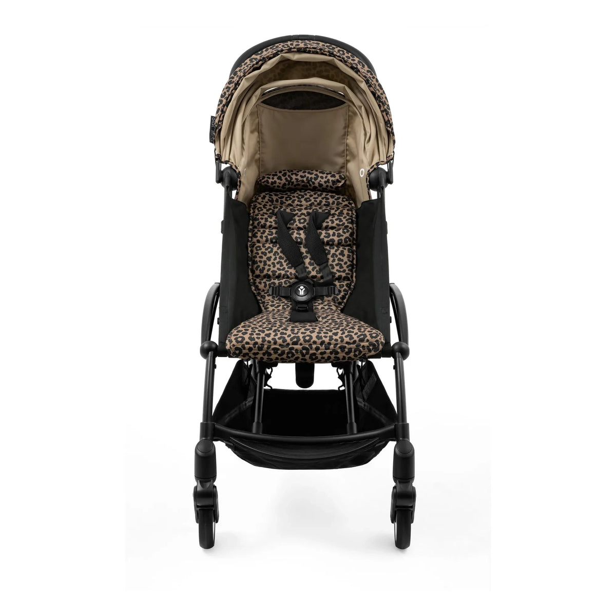 Stokke® - YOYO³ 6+ बेबी स्ट्रॉलर ब्लैक फ्रेम | लेपर्ड