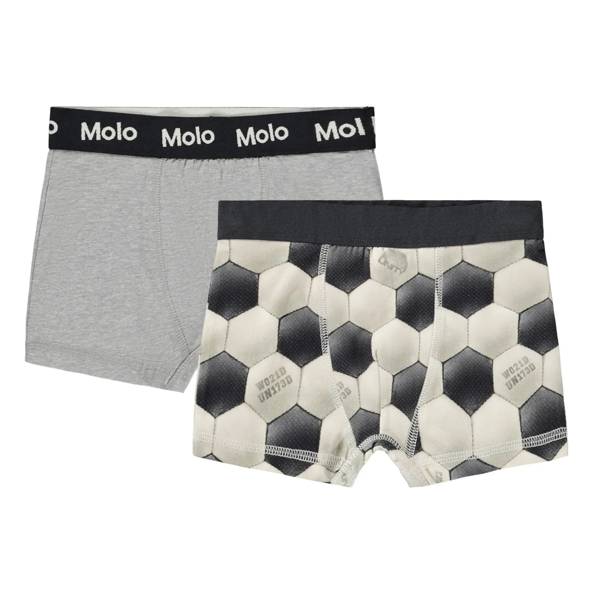 Molo - 2'li Justin Organik Pamuklu Futbol Boxer Briefs | ग्रे