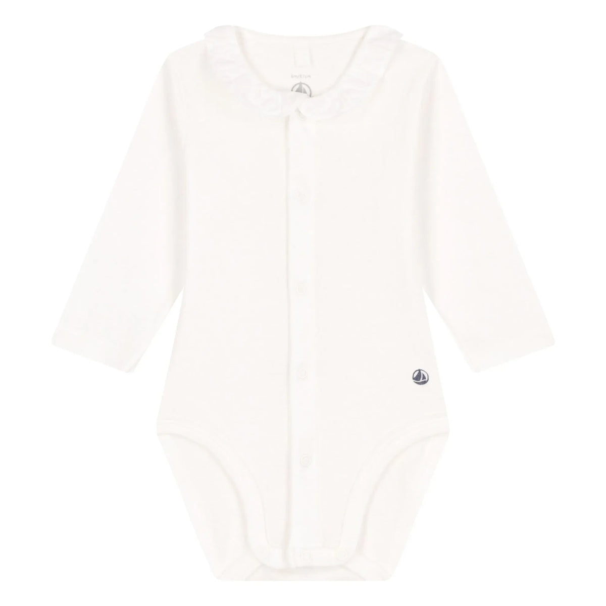 Petit Bateau - व्हाइट बॉडी नेक