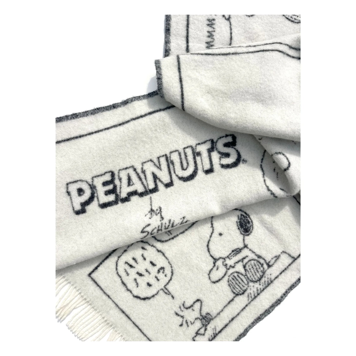 Maison Deux - Peanuts स्कार्फ | काला