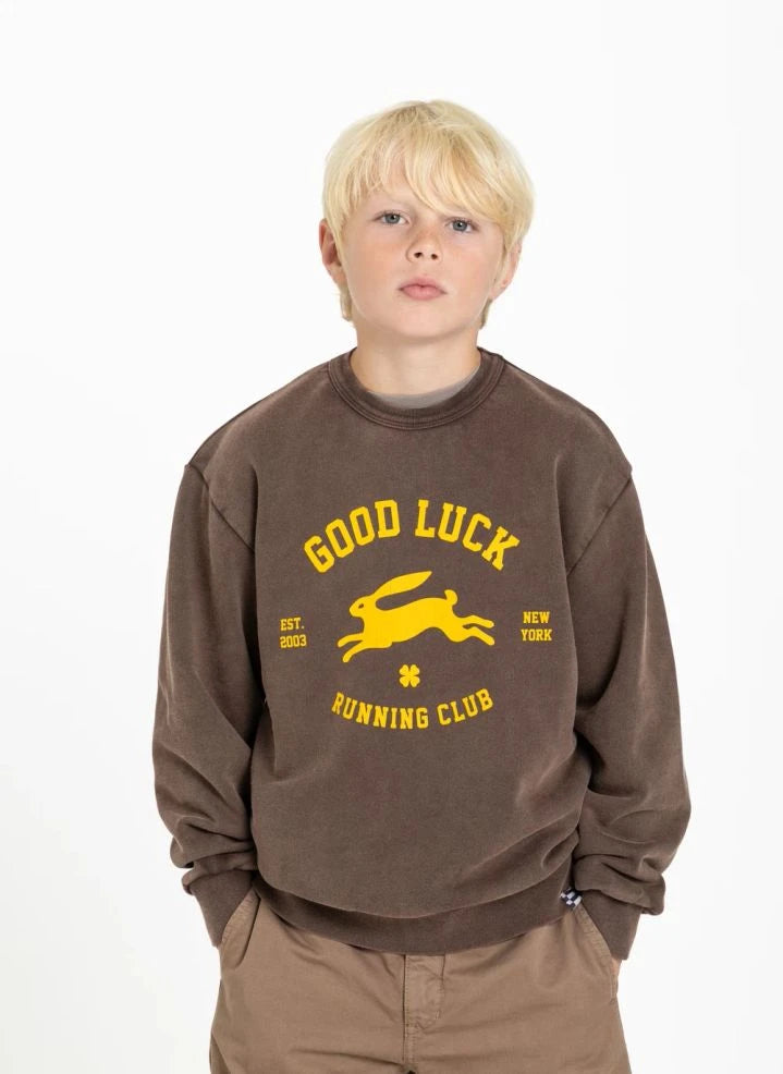 Finger in the nose - "Blow Good Luck" Organik Pamuklu Sweatshirt | Çikolata