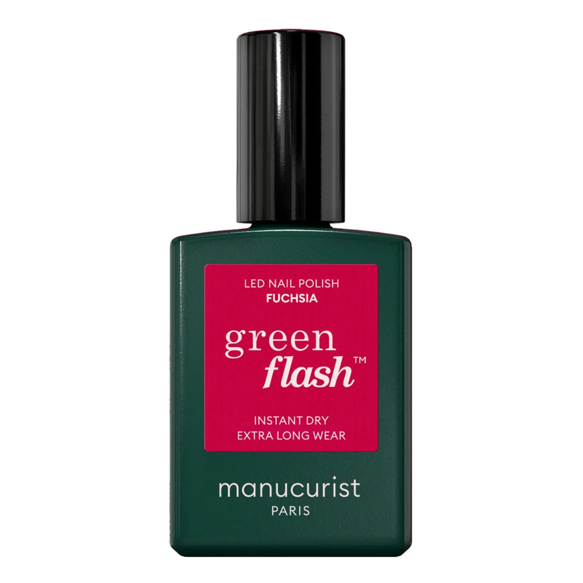 Manucurist - Green Flash सेमी-परमानेंट नेल पॉलिश - 15 मिली | फ़्यूशिया
