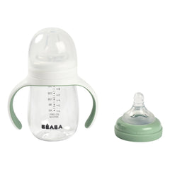 Béaba - 2'si 1 Arada ट्रेनिंग बेबी बॉटल - 240 ml | सेज