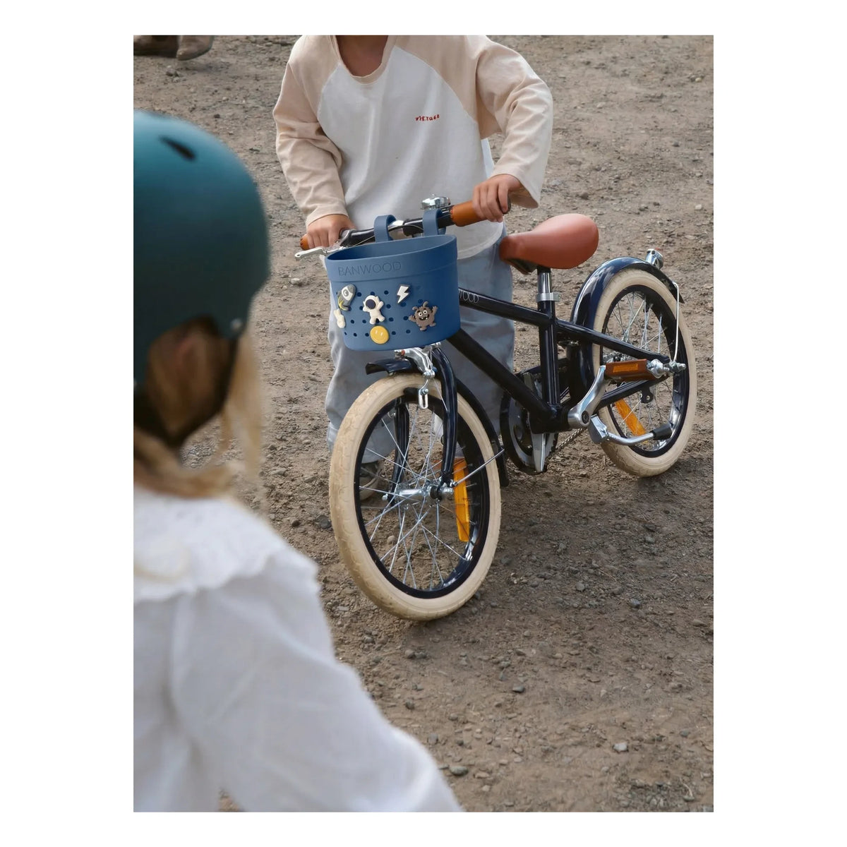 Banwood - Pin & Ride özelleştirilebilir bisiklet sepeti/arabası | Mavi