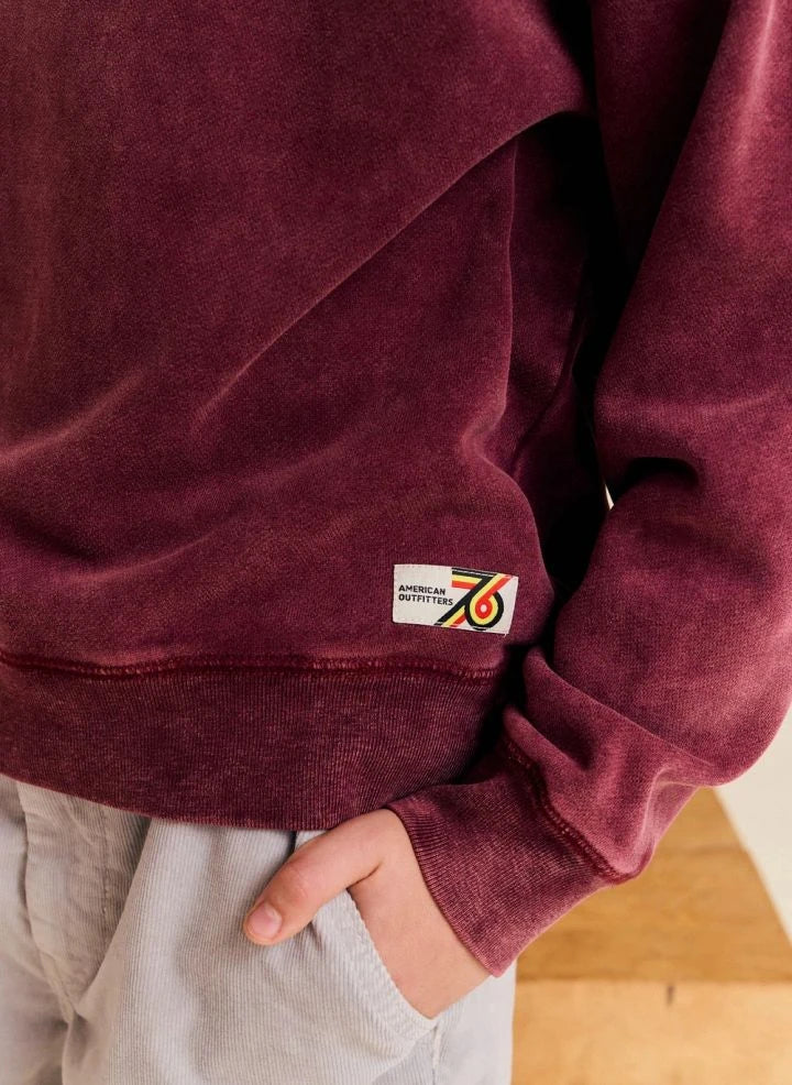 AO76 - Oscar Anniversary geri dönüştürülmüş pamuk sweatshirt | Bordo