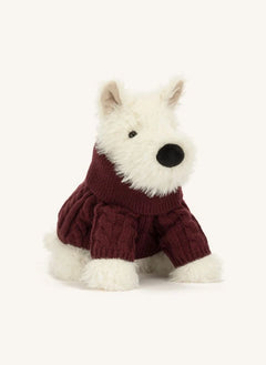 Jellycat - Munro Scottie Köpek "Kışlık Kazak" Peluş