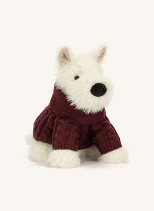 Jellycat - Munro Scottie Köpek "Kışlık Kazak" Peluş