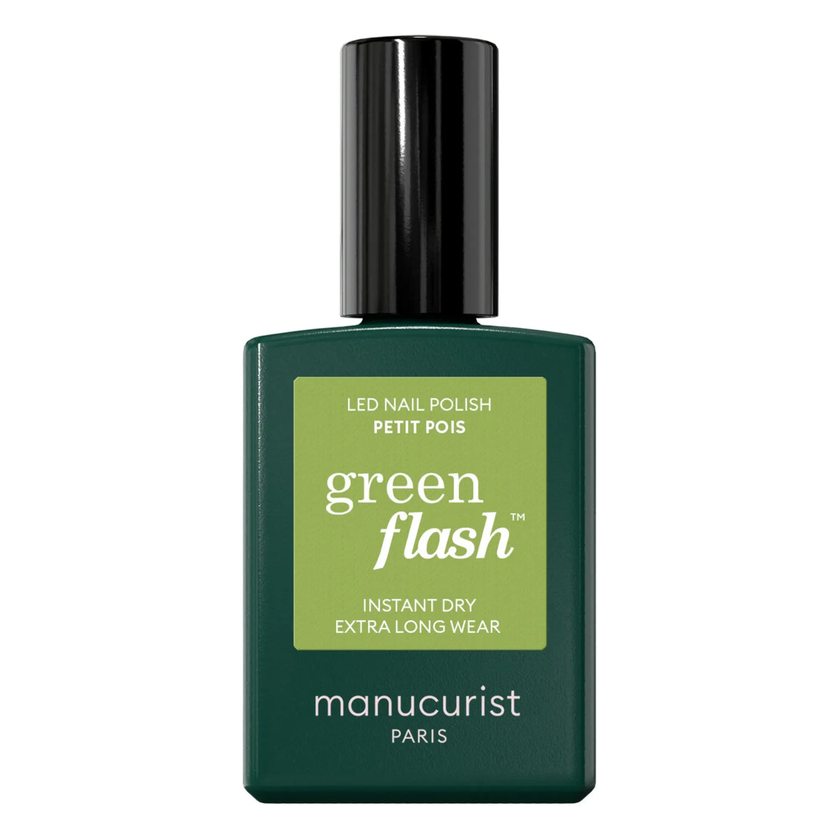 Manucurist - Green Flash सेमी-पर्मानेंट नेल पॉलिश - 15 मिली | Petit Pois