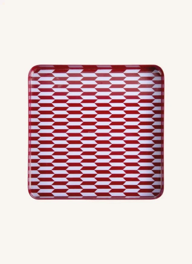 Present Time - Salerno Metal Tepsi | Bordo