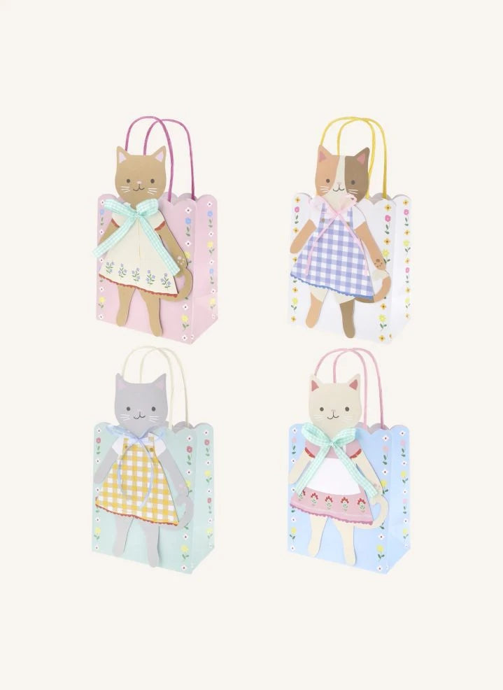 Meri Meri - Kitten Club hediye çantaları - 8'li Set