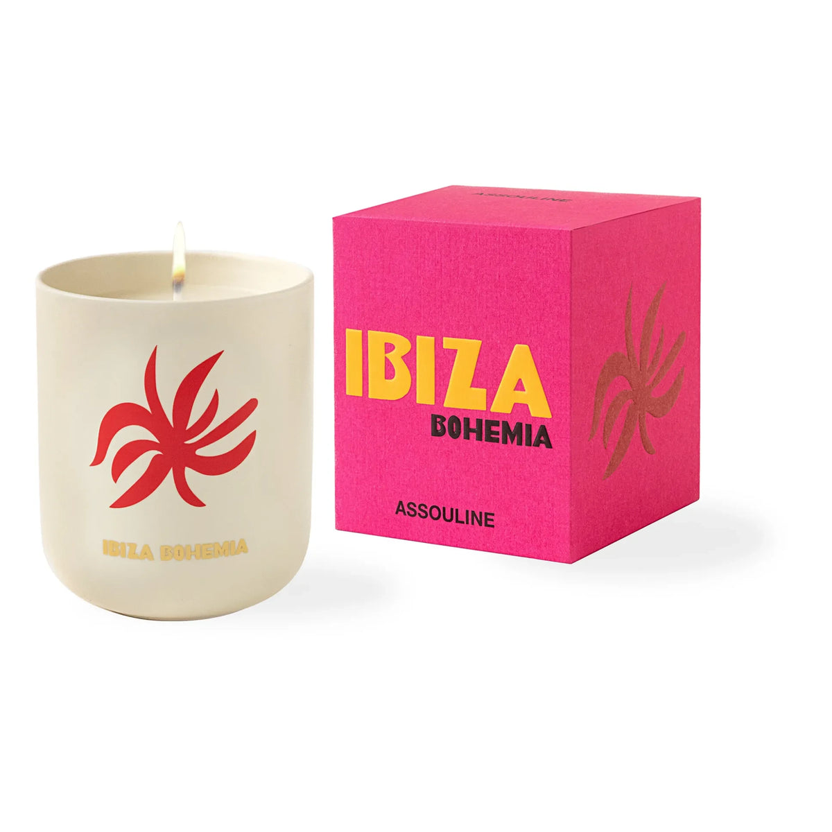 Assouline - सिरेमिक मोमबत्ती Ibiza Bohemia | गुलाबी