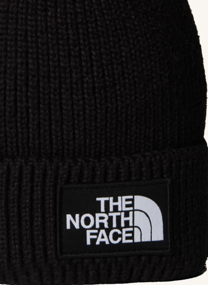 The North Face - TNF लोगो बॉक्स फोल्ड होने वाली बीनी | काला