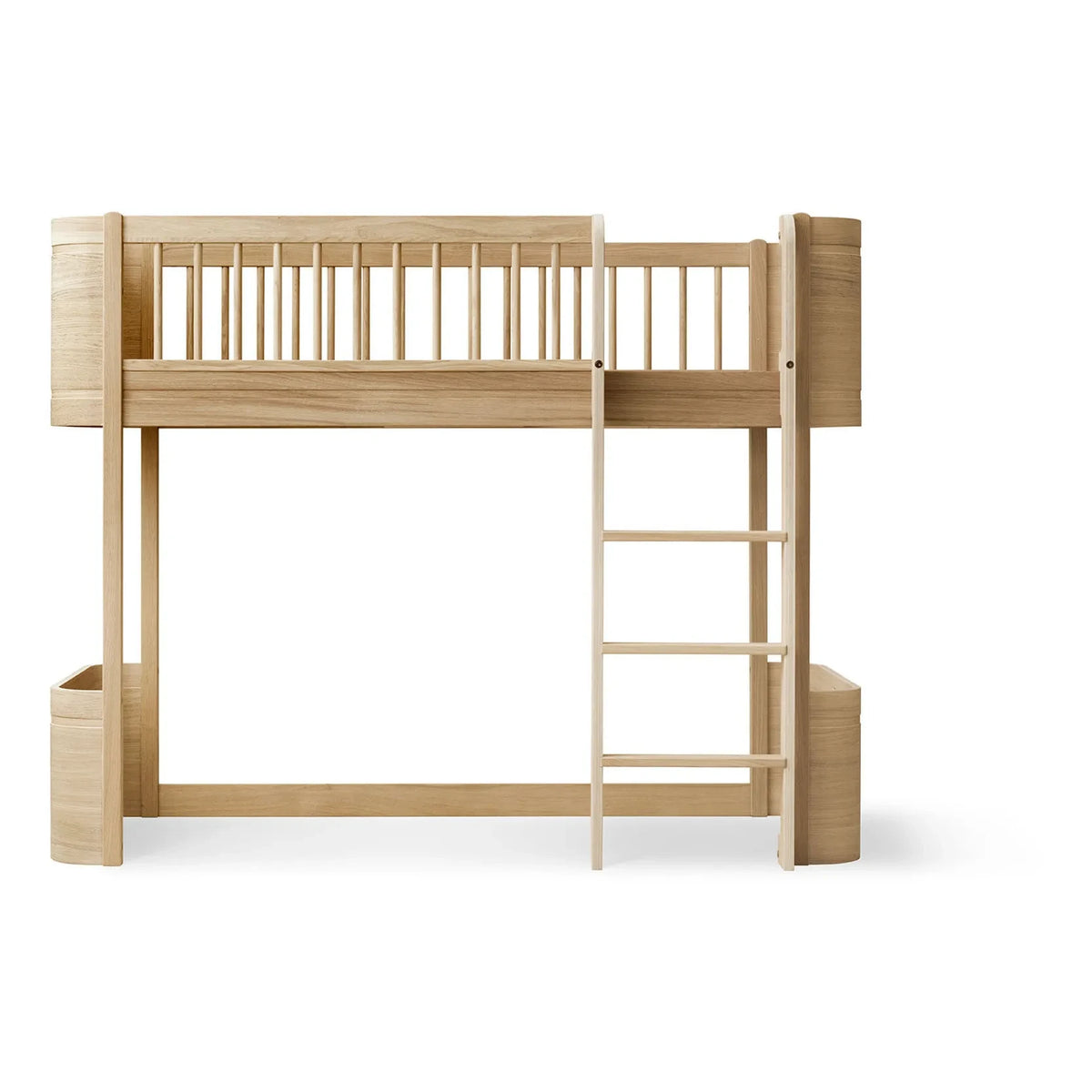 Oliver Furniture - Wood Mini+ लॉफ्ट बेड | ओक
