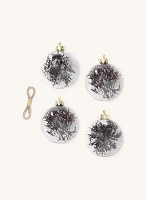 Ferm Living - Flora Cam Noel Süsleri - 4'lü Set | Erik