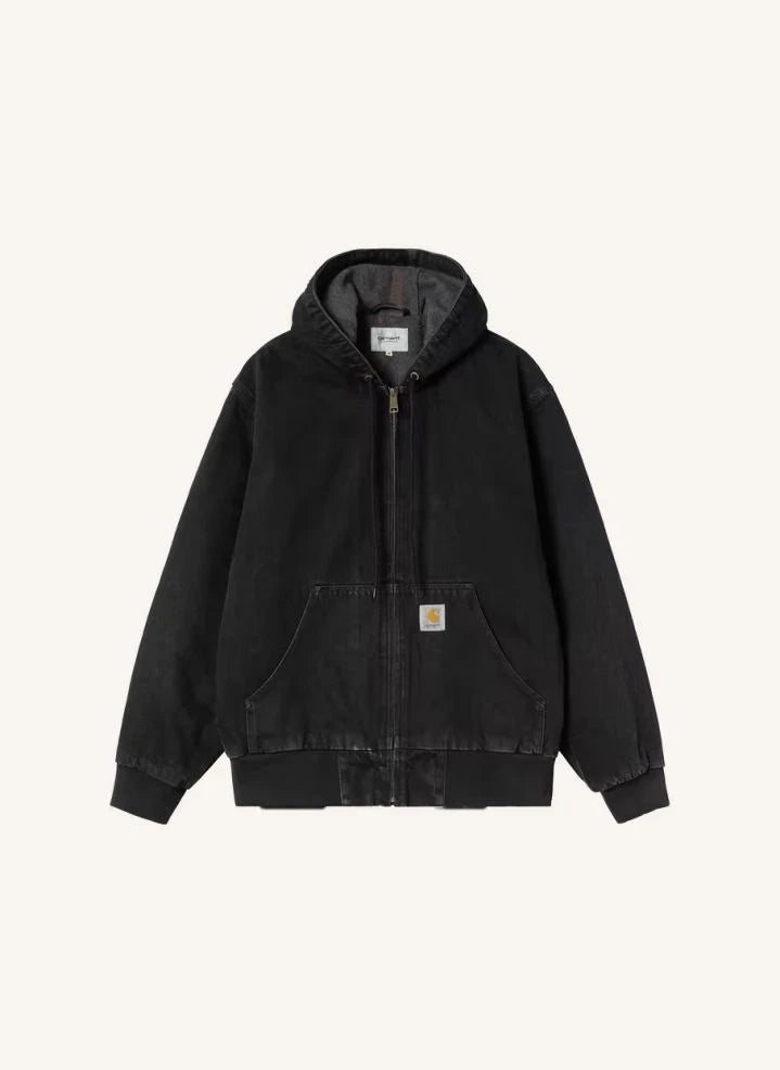 Carhartt WIP - OG एक्टिव हुडेड जैकेट | काला