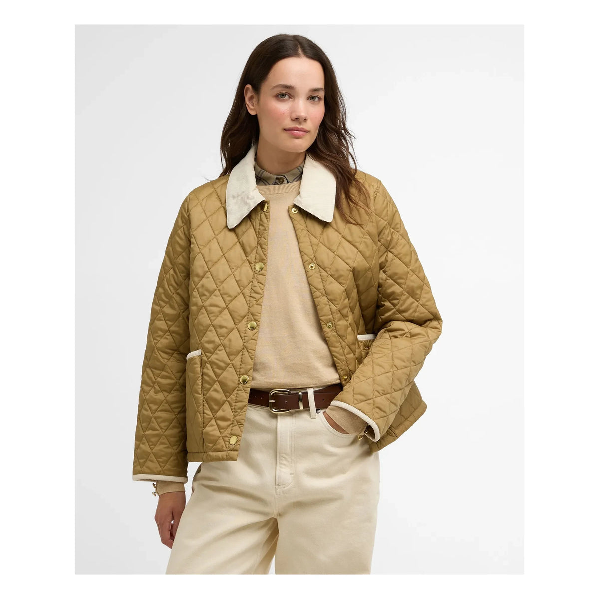 Barbour - Icon Liddesdale क्विल्टेड जैकेट | रेत
