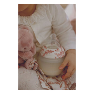 Elhée - Toile de Jouy मेडिकल सिलिकॉन बोतलें और फिजियोलॉजिकल निप्पल - Elhée x Tartine et Chocolat | आड़ू