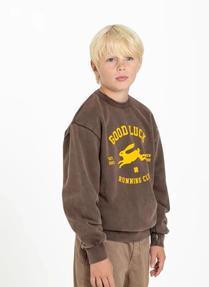 Finger in the nose - "Blow Good Luck" Organik Pamuklu Sweatshirt | Çikolata