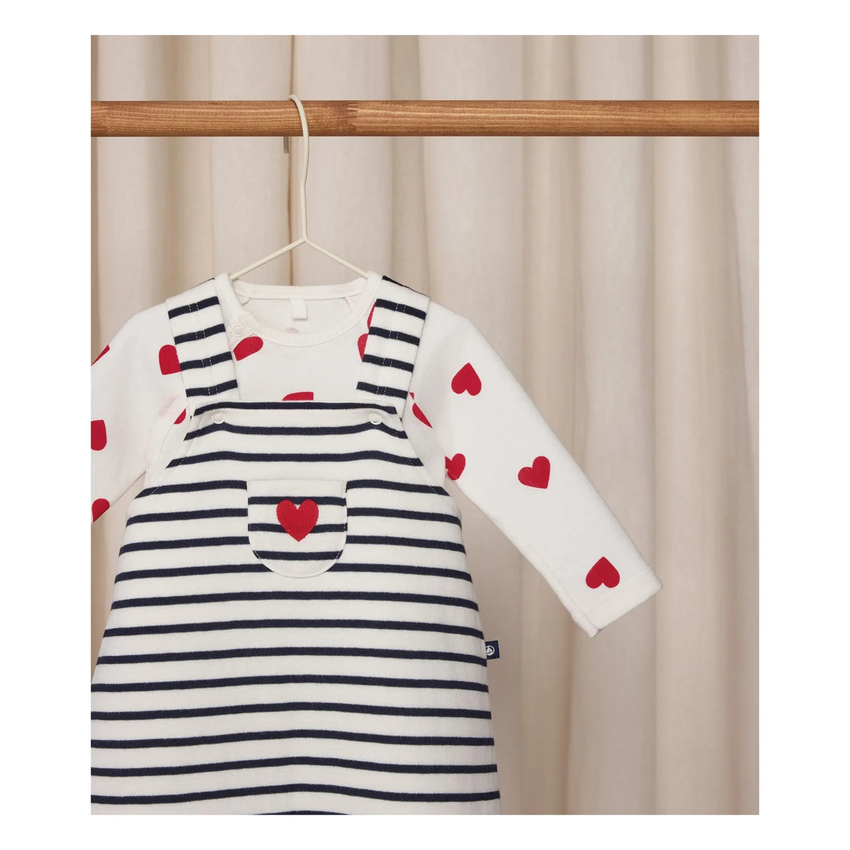 Petit Bateau - बॉडी और जंपसूट सेट | सफेद