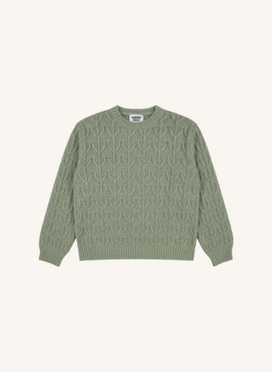 Hundred Pieces - Lacy Merino Yün Kazak | Water Green