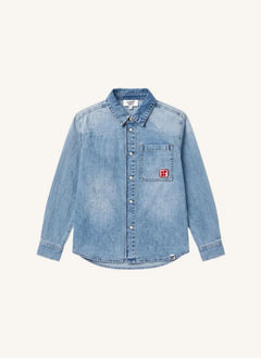 Hundred Pieces - Enzo Denim Gömlek | Açık Denim