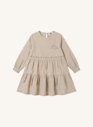 Hundred Pieces - Esperas Etoiles Elbise | Bej