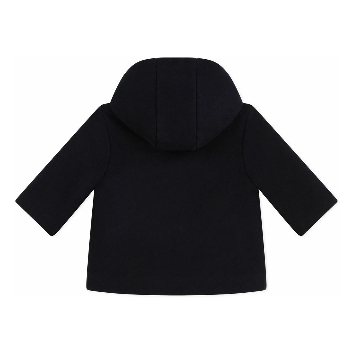 Petit Bateau - नेवी ब्लू बटन वाला बेबी वूल कोट