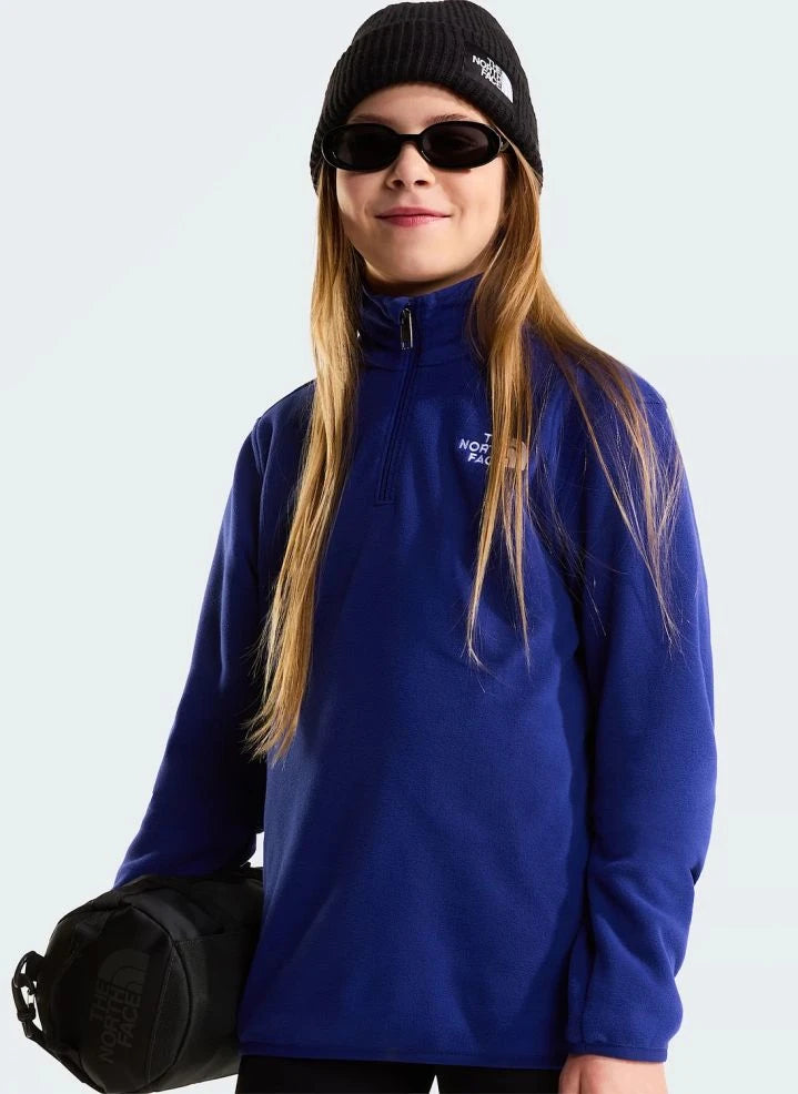 The North Face - Glacier Trucker Tarzı Kapüşonlu Polar | Kraliyet mavisi