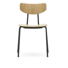 Vitra - Jasper Morrison Moca कुर्सी - काला आधार | ओक