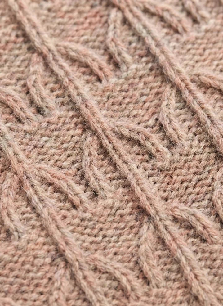 Hundred Pieces - Adel Merino Yünlü Hırka | Pembe